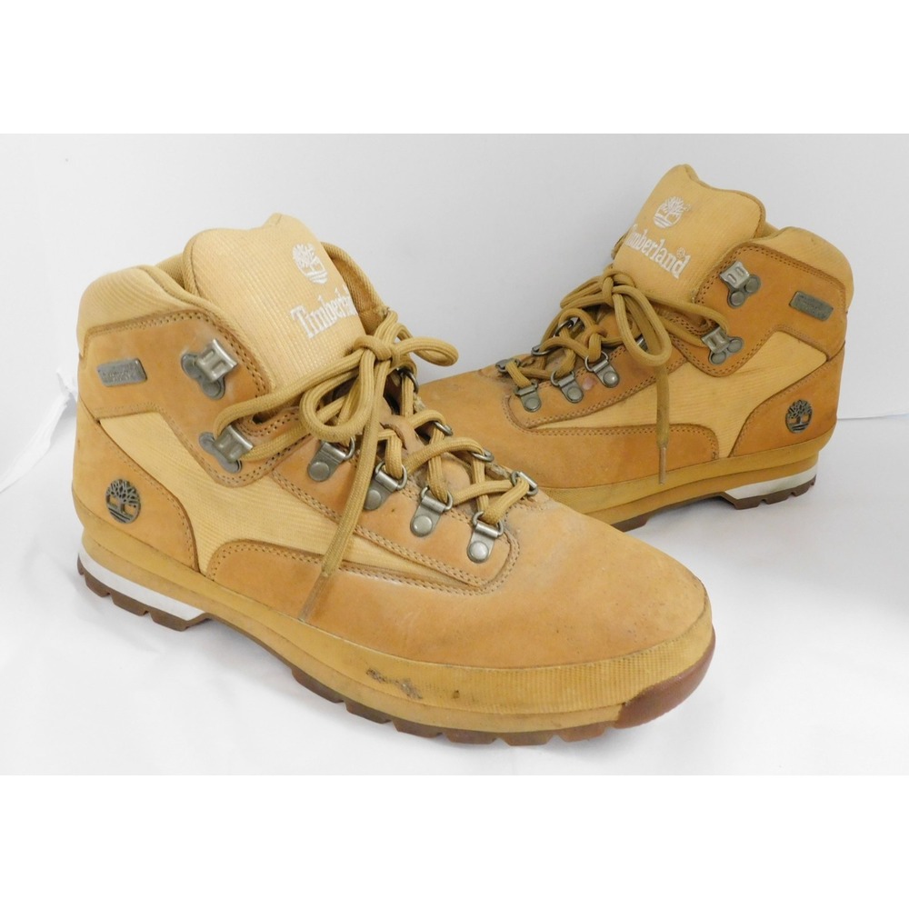 Timberland Euro Hiker Wheat Nubuck Boots Mens 10.5